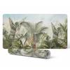 Anti-slip Desk Mat with Tropical Jungle Print 100x50 Cm
