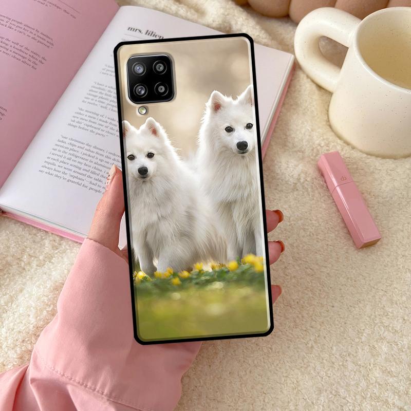 Japanese Spitz Dog Case For Samsung Galaxy A54 A34 A14 A13 A51 A71 A33 A53 A73 A12 A22 A32 A52 A72 A52S Cover