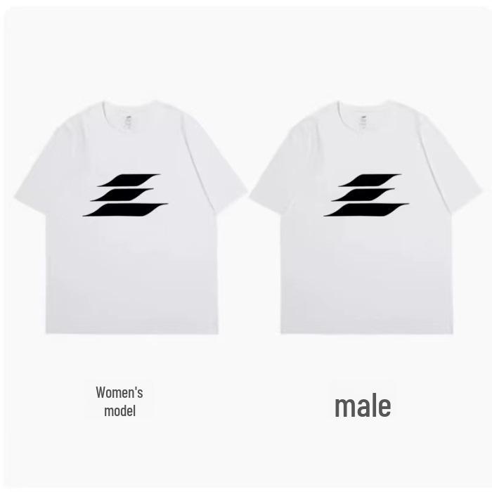 

Мужская летняя футболка свободного кроя в американском стиле 2024 года с графическим принтом — унисекс, короткий рукав 3XL белый