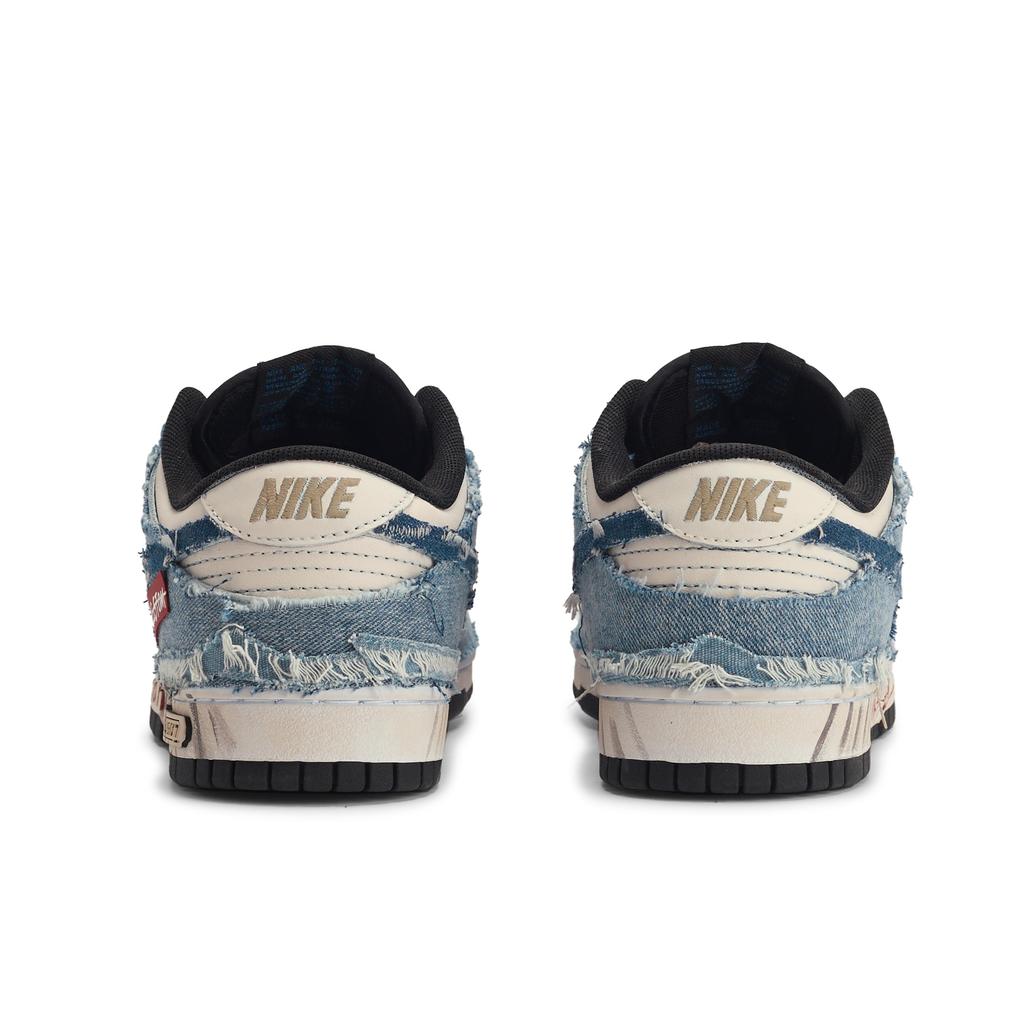 Nike Dunk Da Vinci Personalizzazione, Scarpe da Skateboard Basse in Denim Huichao Unisex Blu Bianco FD6923-100(TeamM-)
