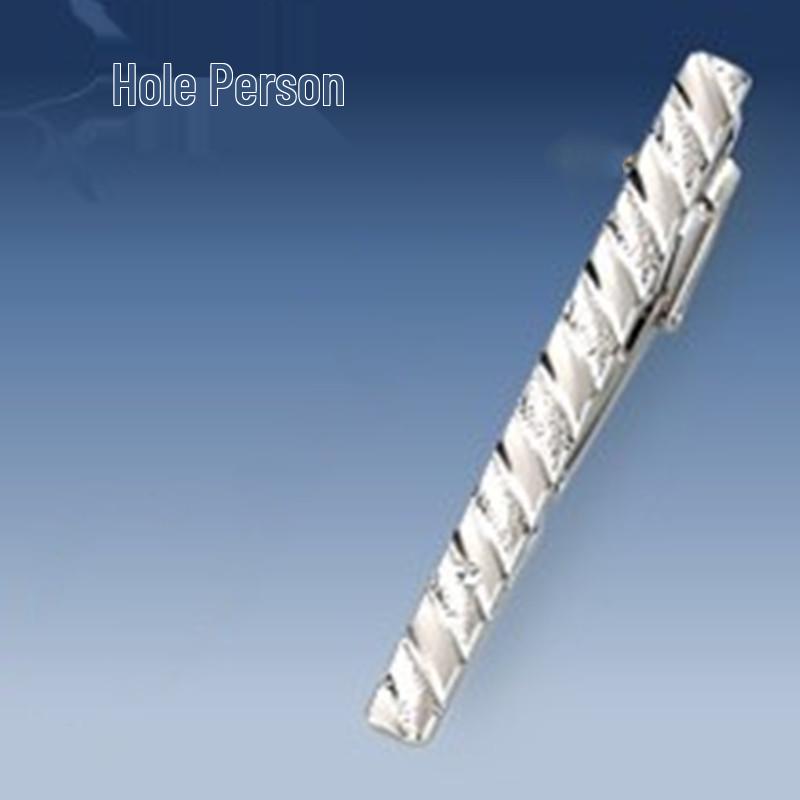 Men's Geometric Frosted Tie Clip - Stylish & Personalized Business Accessory