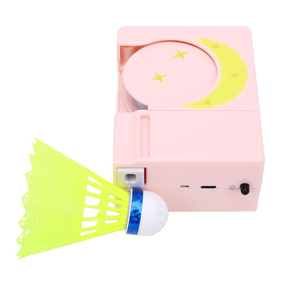 Automatic Rebound Badminton Trainer Kit Single Player Badminton Self Training Device with 6 Shuttlecocks and Remote for