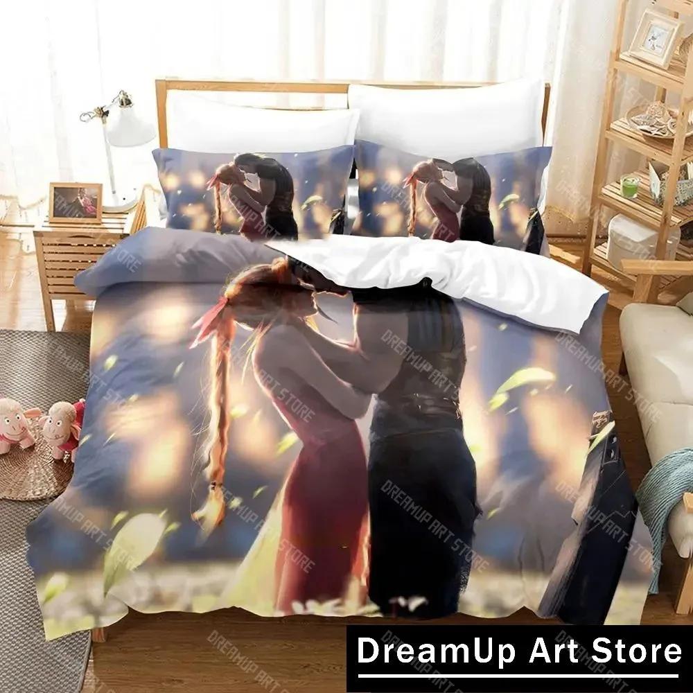 3D Print Game Crisis Core Final Fantasy Vii Bedding Set Boys Girls Twin Queen King Size Duvet Cover Pillowcase Bed Boys Adult