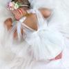 Newborn Baby Girl Sleeveless Mesh Princess Dress Cotton Romper Summer Photo Shoot Outfit 100 Days Celebration Infant Clothing