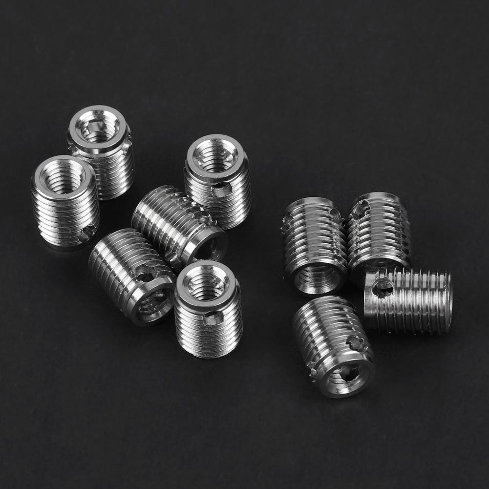 10pcs 308 Type 3 Hole SUS303 Stainless Steel Self Tapping Screw Thread Inserts (#4)