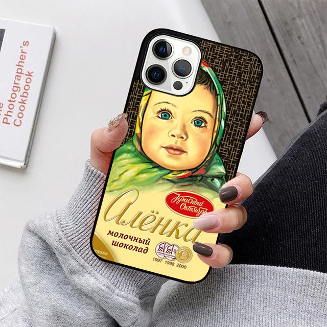 Russian Chocolate Alenka Phone Case For iPhone 17 Air 16 15 14 13 12 11 Pro Max Plus Max Cover Shell coque iPhone 11pro max