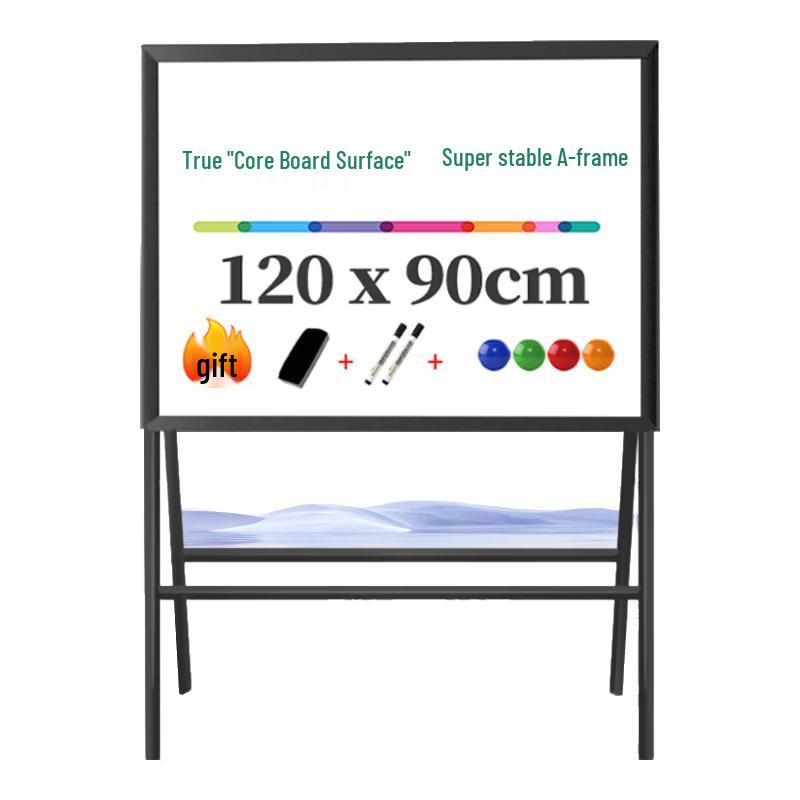 Deli Magnetic Whiteboard with H-Stand, 120x90cm