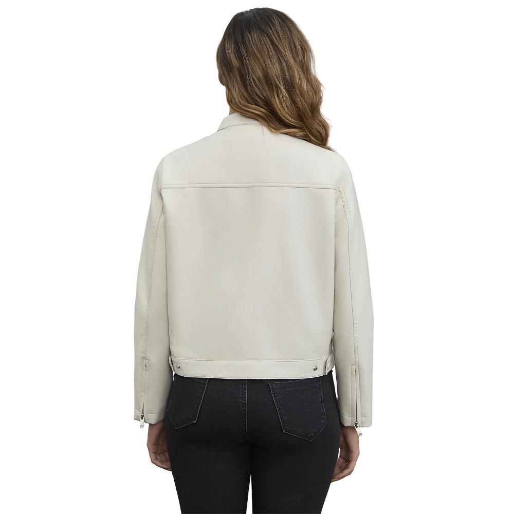 Casual Leather Jacket for Women, Stylish European-American Style, Suitable for Spring and Autumn.