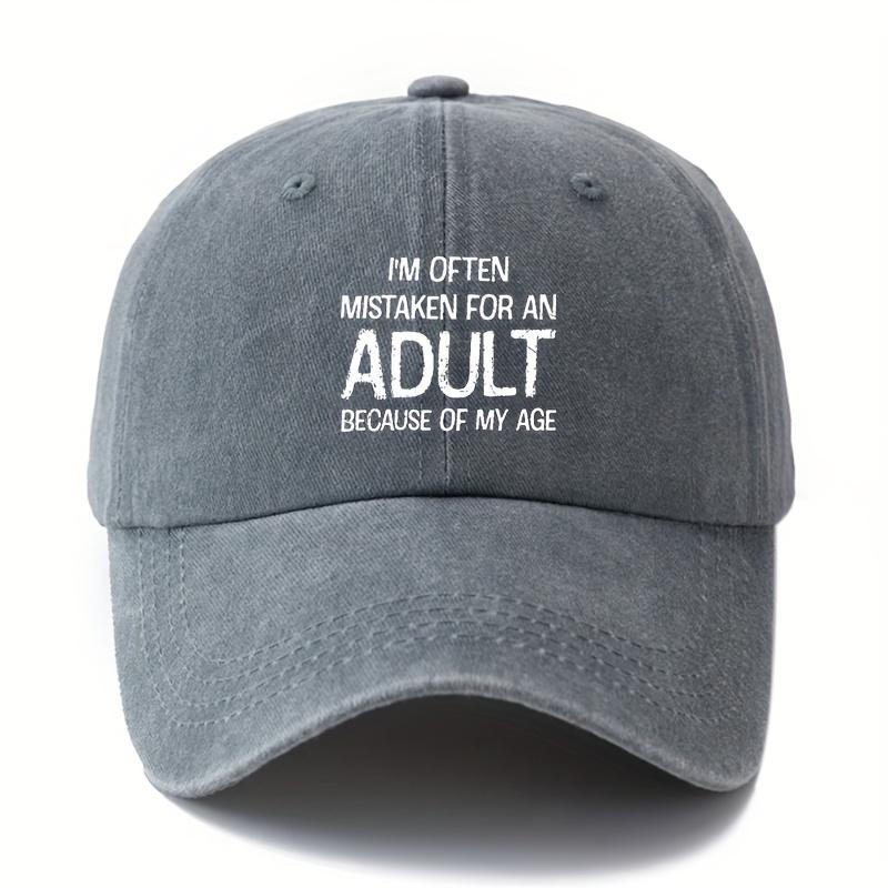 FabricMAKEFGE Iaposm Often Mistaken for an Adult Baseball Cap  Adjustable Snapback Trucker Hat for Men  Women