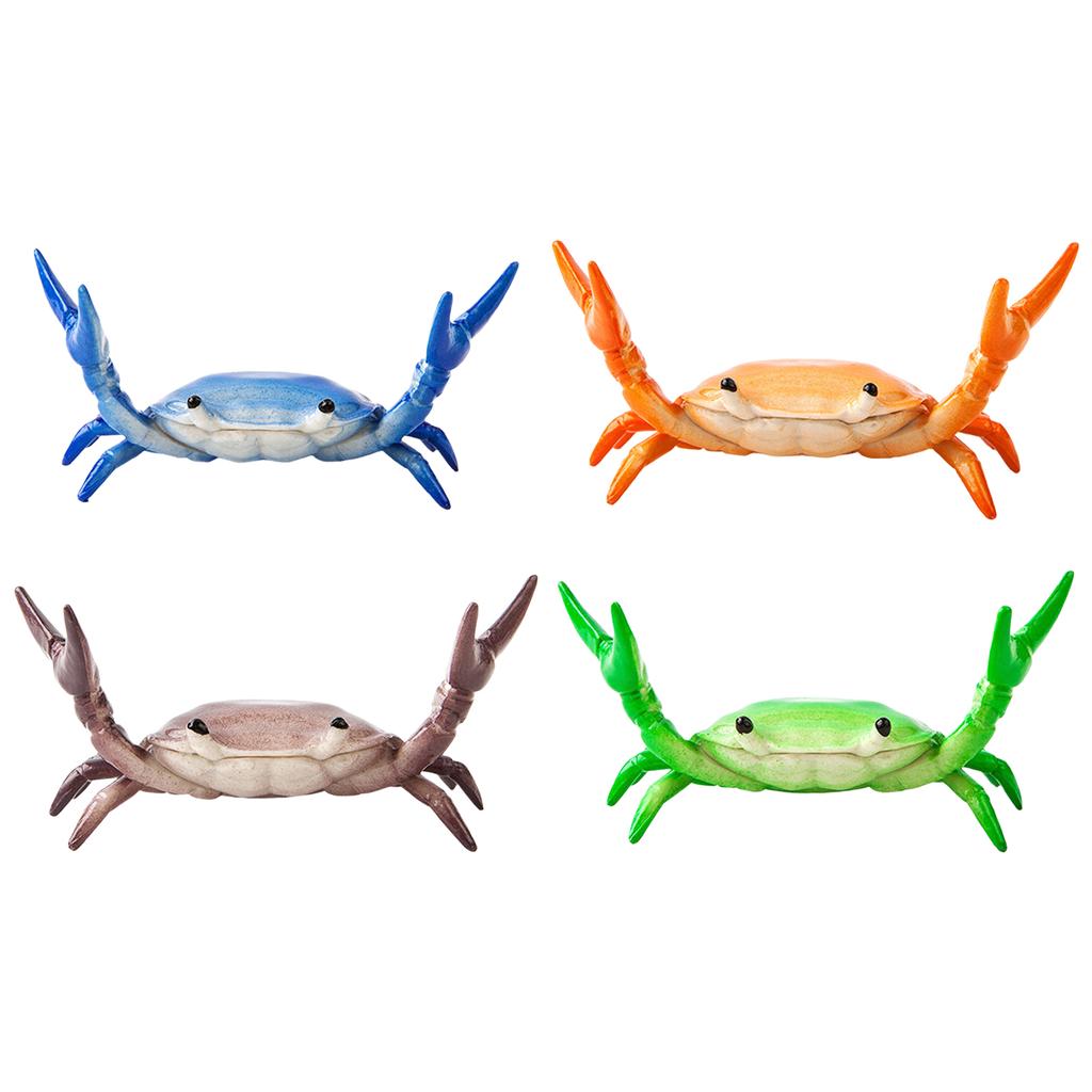 Cute Crab-Shaped Pen Holder Decorative Sculpture Sturdy Desktop Accessories Novelty Stand for Office Home Study Desk Tabletop