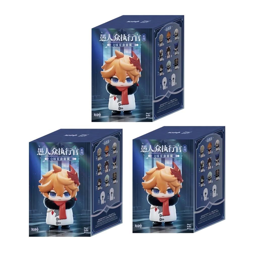New Hot Genuine Stock Genshin Impact Fatui Harbinger Series  Toys Q Version Model Decoration Birthday Surprise Gifts