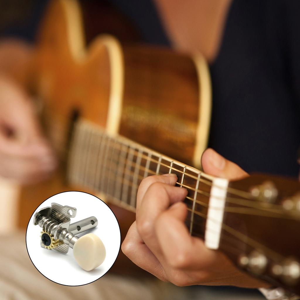 Pack of 6 Guitar Machine Heads Suitable for Enhancing Sound Quality and Resonance on Acoustic and Electric Guitars