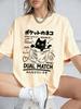 Damen Japanischer Stil Tasche Katze Aufdruck T-Shirt Weiches und Figurbetontes Rundhals-T-Shirt für den Sommer Lässiges Kurzarm-T-Shirt