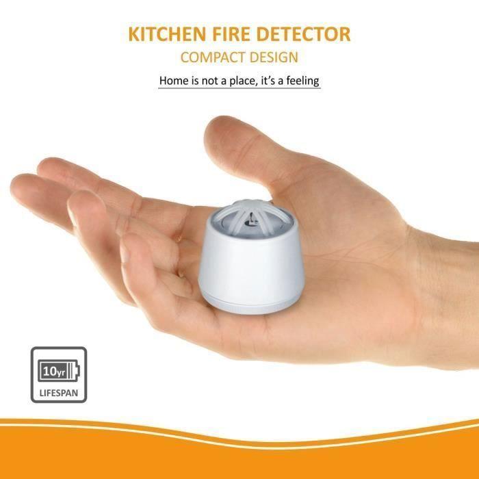 ELRO FH7210 Mini détecteur de chaleur - Détecteur de cuisine - Design compact - Batterie 10 ans