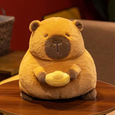Capivara Pelúcia Boneca Almofada Macia Kawaii Brinquedo de Pelúcia para Crianças