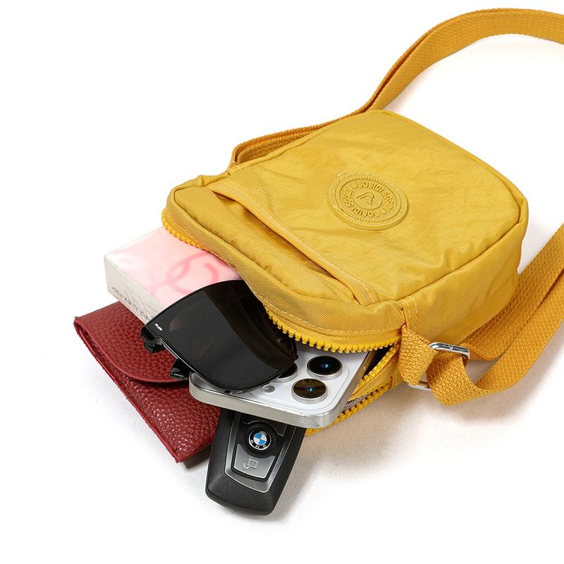 Solid Color Mobile Phone Bag Women's Crossbody Bag Coin Purse