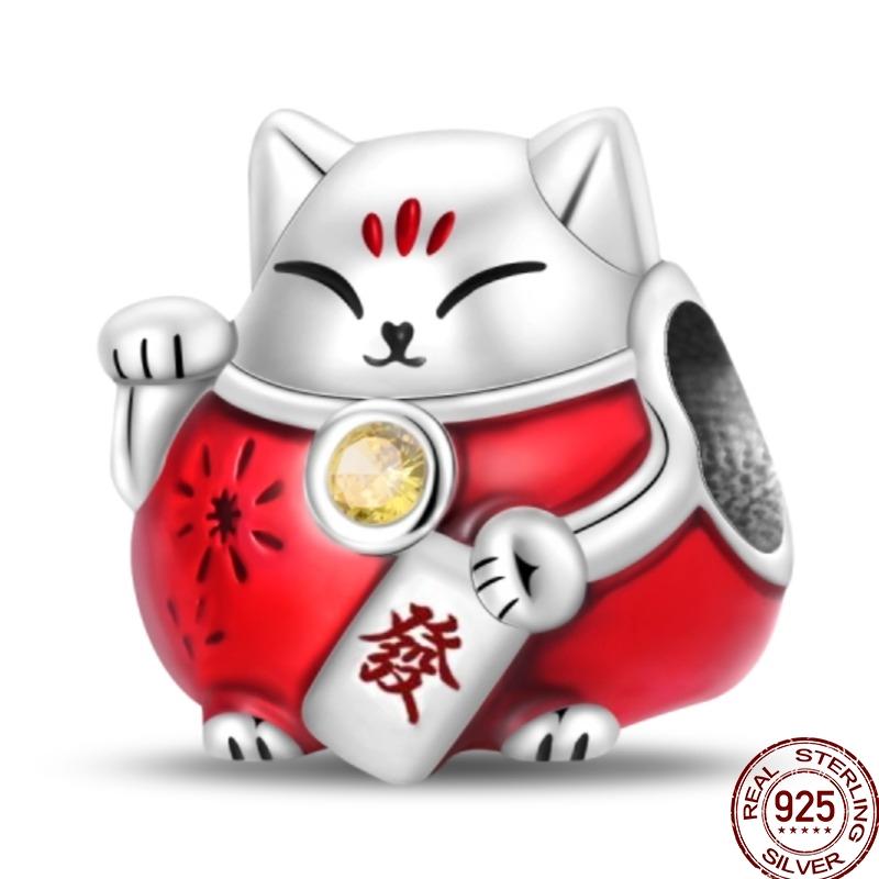 Original Copper Charm Beads Luminous Firefly Tarot Card Perfume Butterfly Bead For Women Diy Bracelet Charm Jewelry