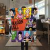 1PC Dragon Ball Patterned Flannel Blanket Suitable For All Seasons For Home Decor Warmth And Comfort Gifts Holiday Present