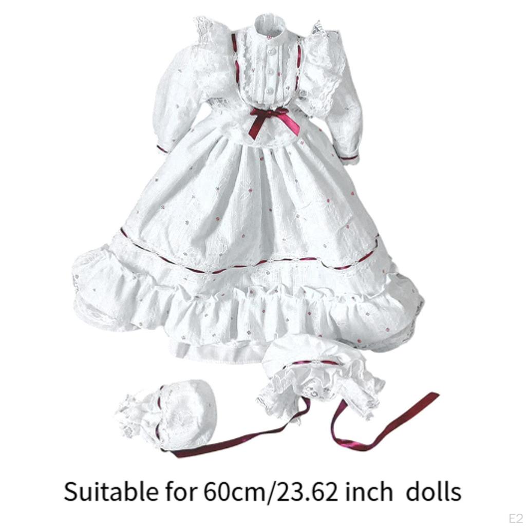 1/3 BJD Puppenkleid, Simulationskleidung, Puppenbekleidung Outfits, Kinderspielzeug 24 Zoll Retro-Stile