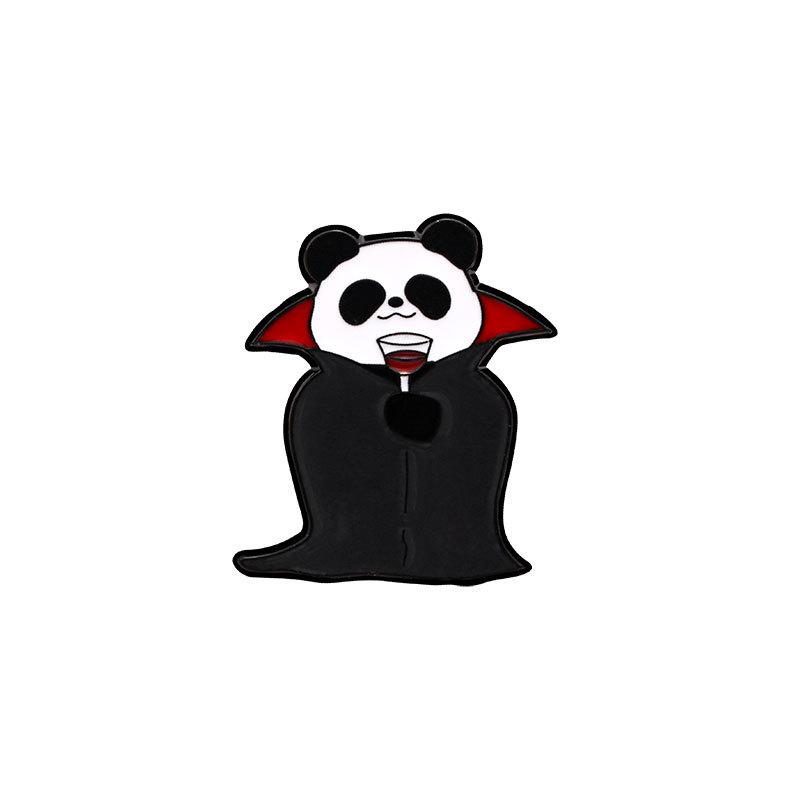 Popular Series Brooch Pumpkin Skull Ghost Alloy Oil Drip Metal Cartoon Punk Horror Badge