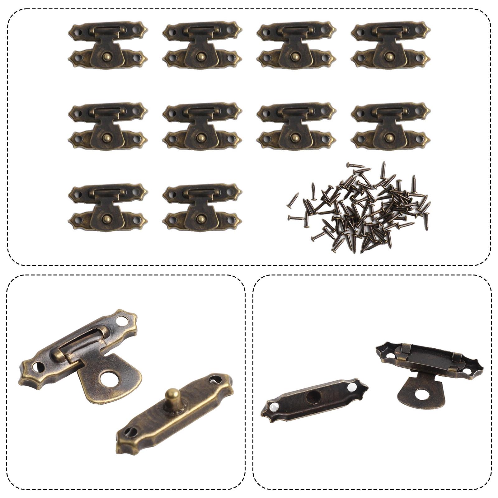 

Jewelry Box Buckles Bronze Wooden Box Buckle Drawer Latches Decorative Suitcases Hasp Latch Buckle Clasp Furniture Hardware жовтий