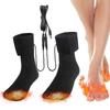 Cotton USB Heated Socks Fast Heating Electric Heated Socks Winter Warm Feet Warmer  Outdoor Sports