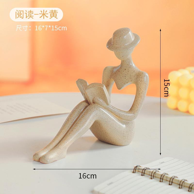 Nordic Abstract Art Figure Ornaments Creative Couple Wine Cabinet TV Cabinet Bedroom Figure Statue Modern Home Decoration Gift