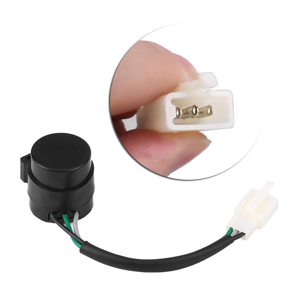 Qiilu Signal Flasher Turn Signal Flasher IC Turn Signal Relay Plastic Material 3 Pin