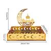 Eid Mubarak Dessert Tray Ramadan Moon Star Plate Tray Islamic Muslim Festival