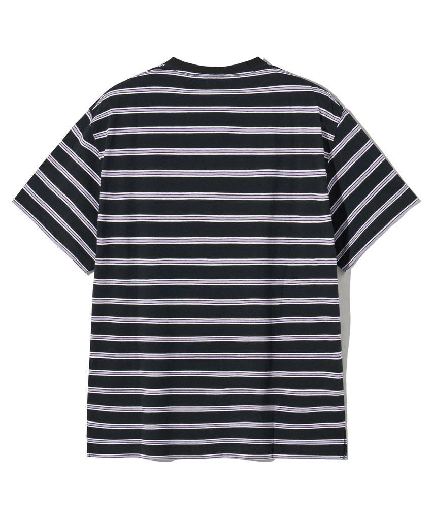 FILLUMINATE Multi-Stripe Pocket T-Shirt - Black
