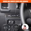 Daeiclru Headlight Switch Button Frame Cover Trim Compatible with Nissan Frontier 2022-2025, Soft Carbon Fiber Headlight Switch Panel Cover Interior