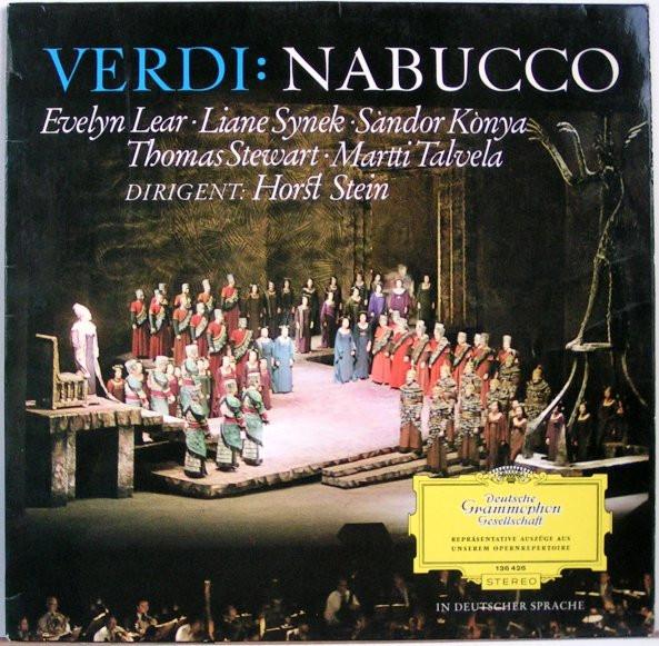 

LP Record HORST STEIN CHOR ORCHESTER DER D Verdi Nabucco Opernquerschnitt 136426 DEUTSCHE GRAMMO Germany Classical Used