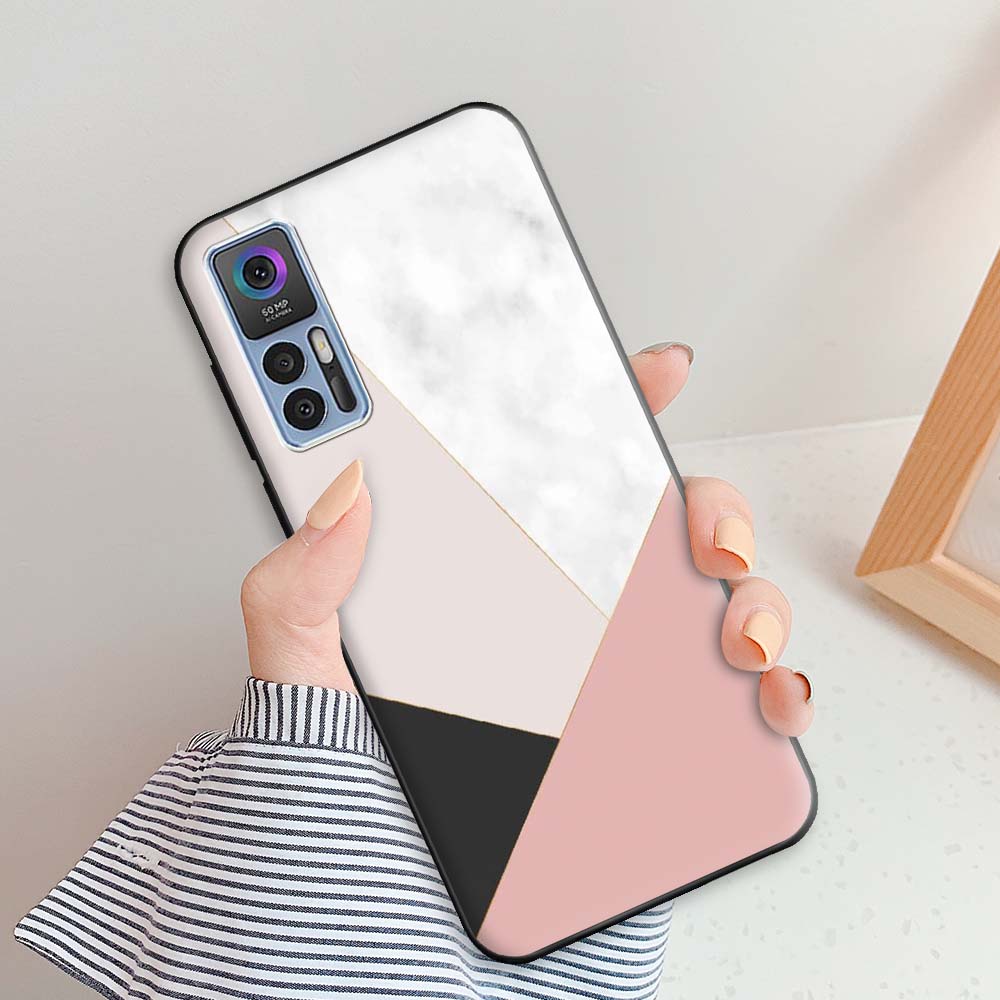 For TCL 30 Plus Case TCL 30 5G Luxury Silicone Back Cover Cases for TCL30 30Plus Shockproof Bumper Fundas TCL 30 5G Phone Bags
