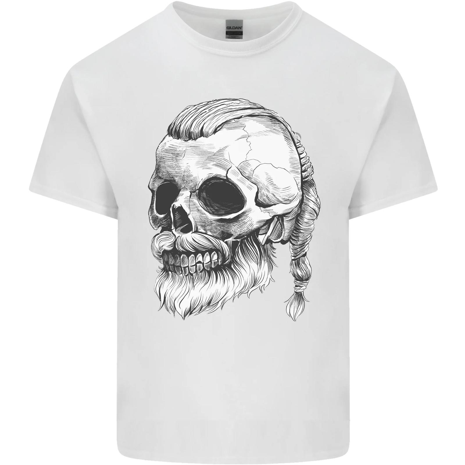 

26 A Viking Skull Mens Cotton T-Shirt Tee Top Unisex T-Shirt XXXXL