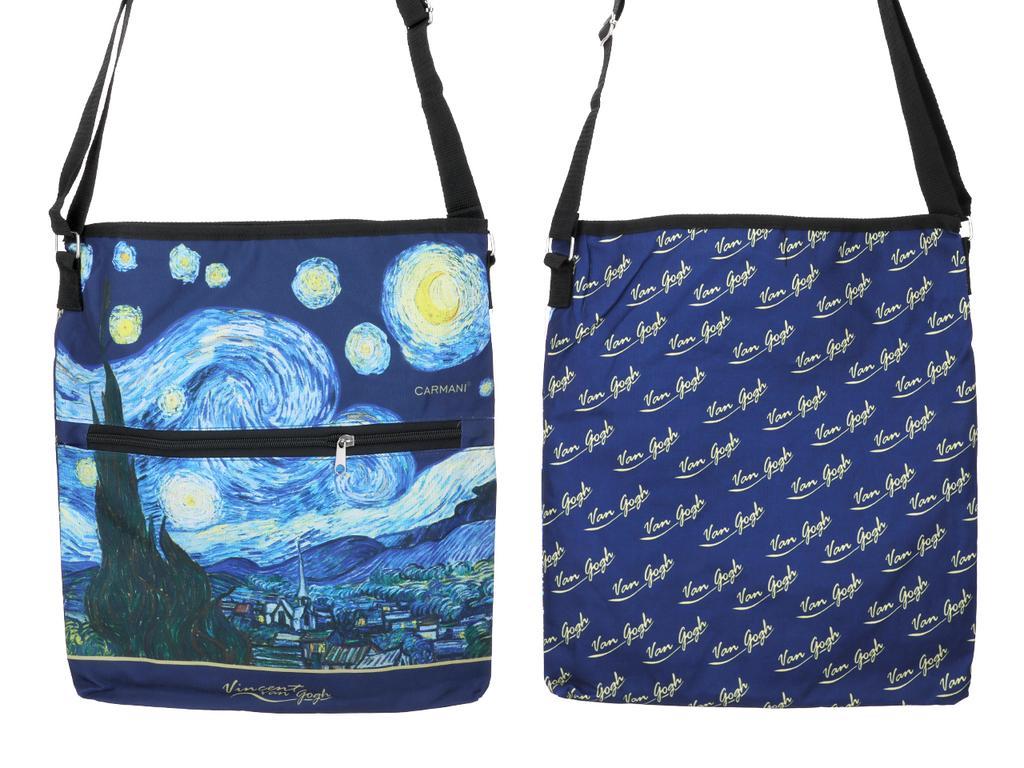Torebka Suwakiem Paskiem Na Ramię Van Gogh Gwiaździsta Noc Carmani