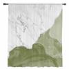 White Marble Sage Green Sheer Curtains for Living Room Decoration Window Curtains for Kitchen Tulle Voile Organza Curtains