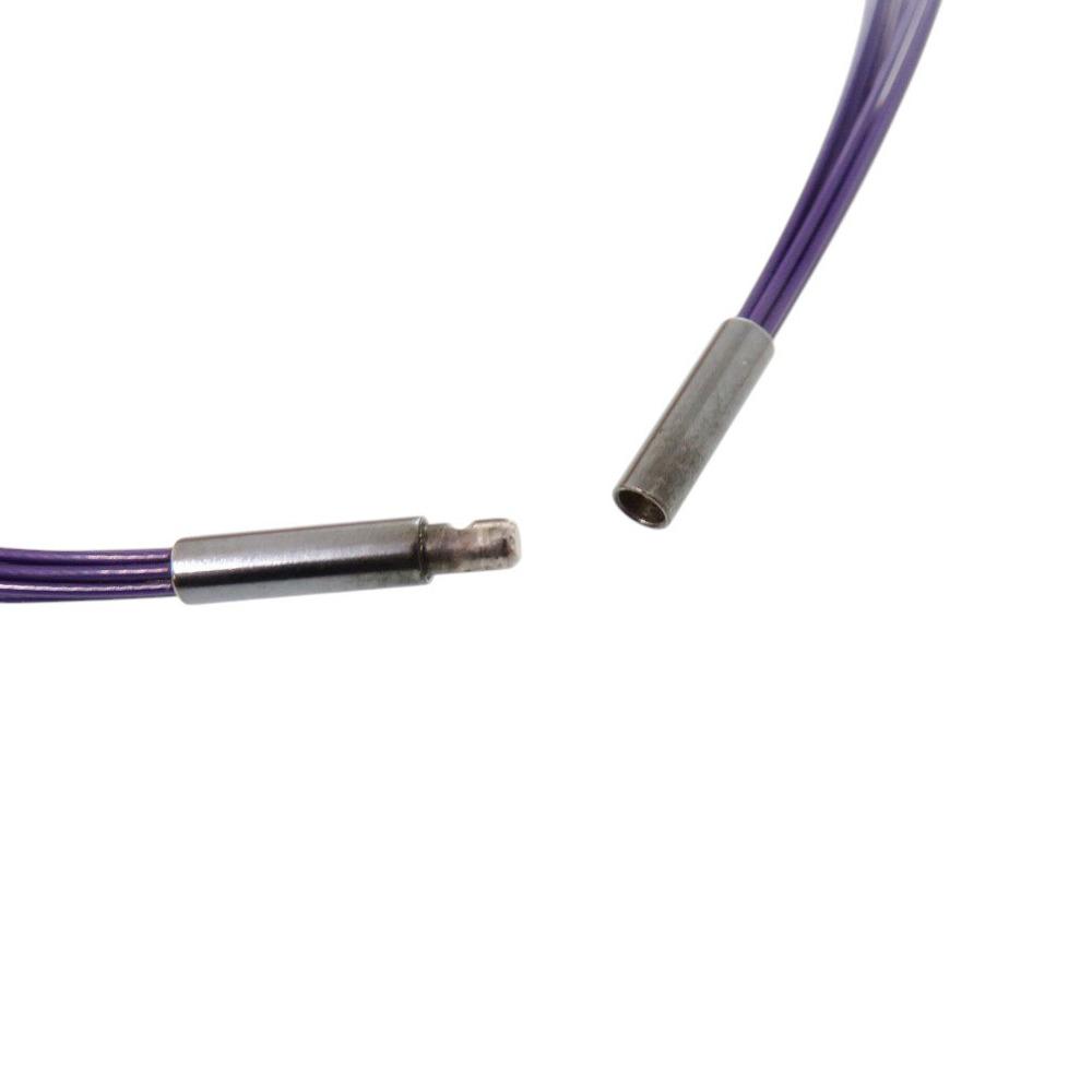 Used AUTHENTIC HERMES fish RicineChoker purple/clear plastic/wire