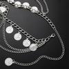 Retro Fashion Multi-Layer Coin Belly Chain for Women Sexy Arabian Style Tassel Waist Chain Beach Holiday Party Wear Jewelry Gift