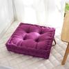 Comfortable Solid Color Dutch Velvet Bay Window Cushion - Thick, Dirt-Resistant, and Portable for Floor Sitting