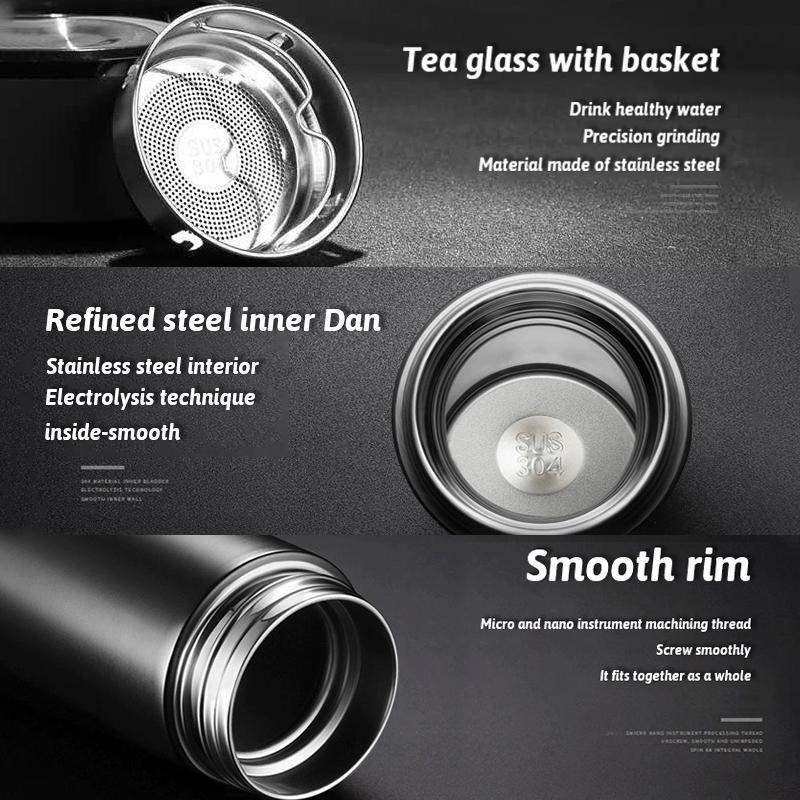 Car Accessories Thermos Bottle Temperature Display Insulated Cup For Honda Civic Fit Jazz Accord Pilot CRV Odyssey Passport City BI2