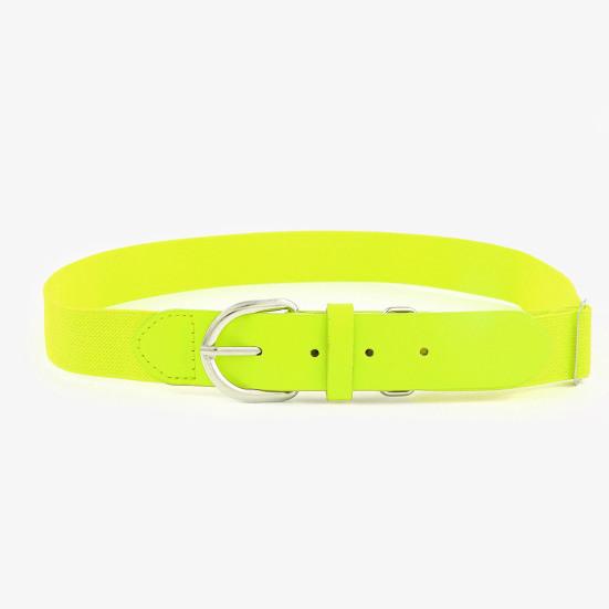 Adjustable Holes Baseball Belt Elastic Design Youth Adults Comfortable Stretch Strap Waistband Faux Leather Belt Sports Accessory