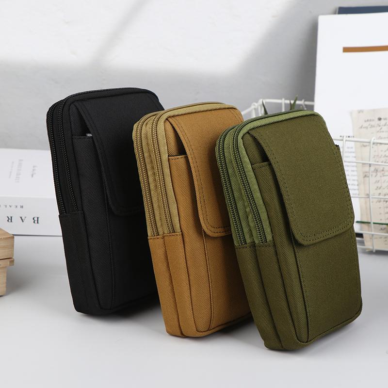1PC Men's Tactical Waist Bag, Waterproof Hunting Belt Pack, Military Sport Pouch, Mobile Phone Travel Bags Oxford