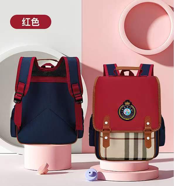 Custom Logo Backpack British Style Waterproof Kindergarten School Bag for Kids Boys Girls Bulk Order Travel