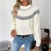 Women's Fashion Casual Fall Winter Long Sleeve O-Neck Sweaters
