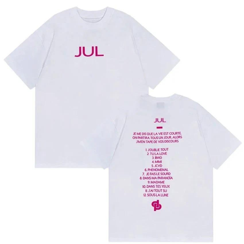 Jul Summer Cotton TShirt New Album July 2026 DoubleSided Printed TShirt Unisex Vintage Harajuku Style Loose TShirt Y2K