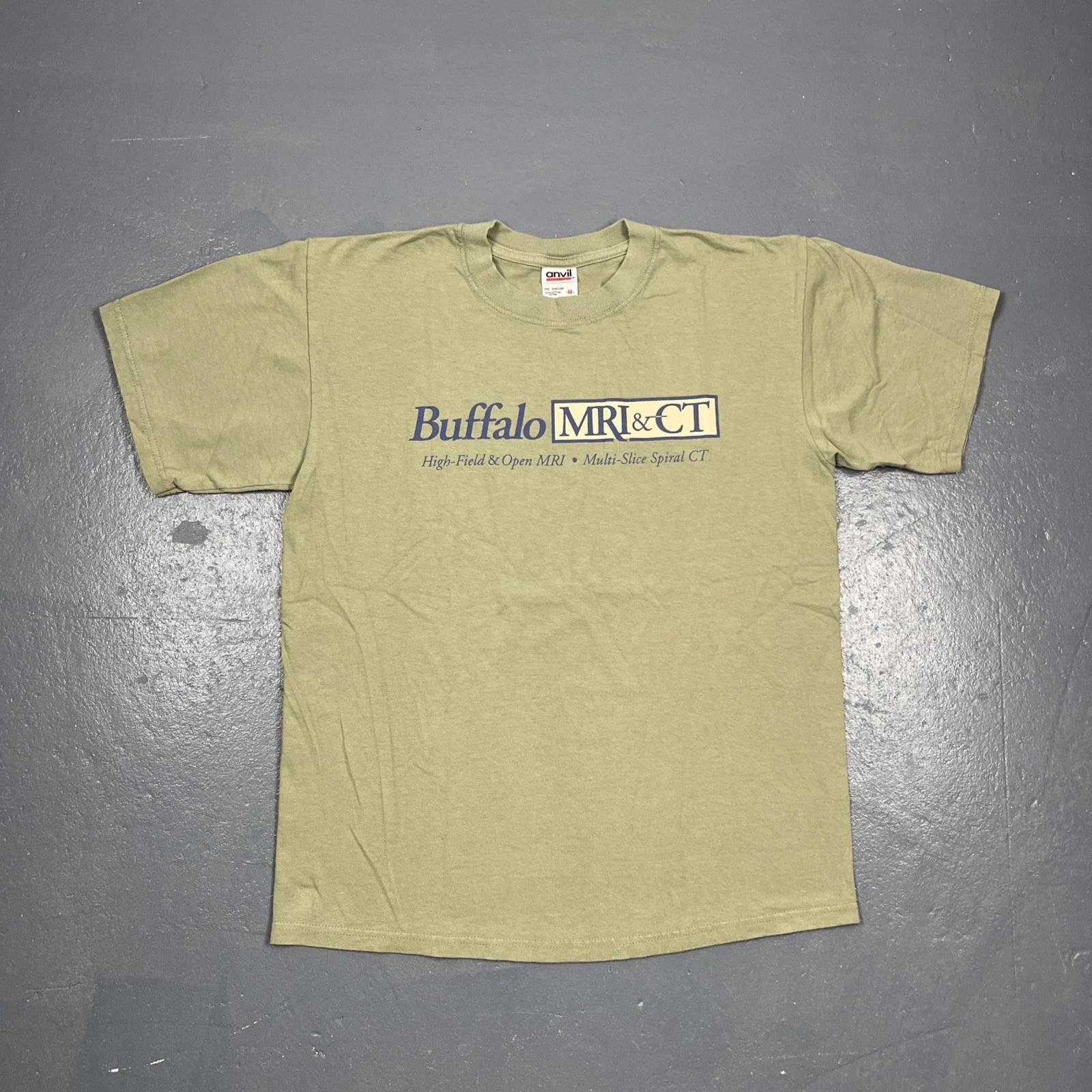 

Vintage Buffalo MRI & CT Graphic Tshirt Green Medium VTG Medical Unisex Casual M