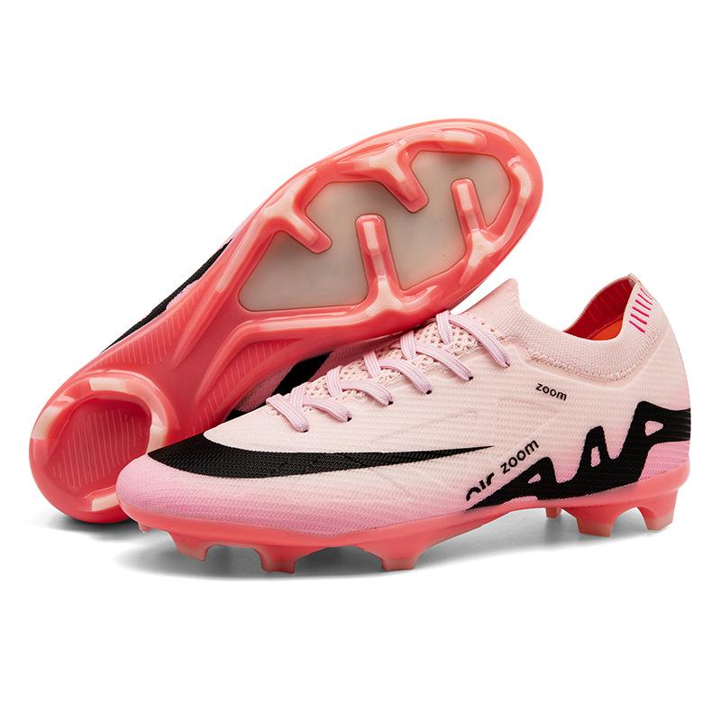 2025 new seamless fly-woven European Cup low-top football shoes, youth AG spike training sports shoes