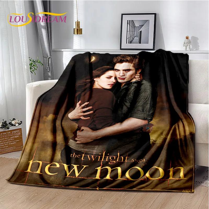 Sága Stmívání Edward Bella Filmová měkká deka, Měkká přehozová deka pro domácí ložnici postel pohovku piknik cestování Kryt dětský dárek