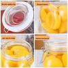 Baijie Square Airtight Glass Storage Jar - 1500ml 2-Pack