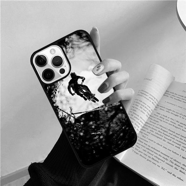 Sport Mountain Bike Cycling Art Phone Case Cover for iPhone 17 Air 16 15 14 13 11 12 Pro Max Plus Shell Coque